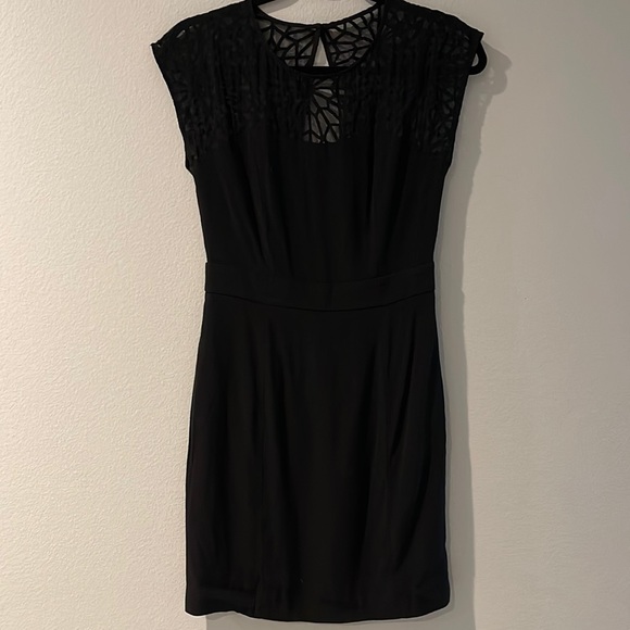 Sandro cutout back sheer top sheath dress - Picture 3 of 11
